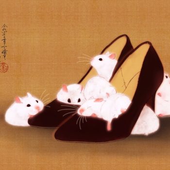 Contemporary Nihonga Images of Hamsters Created by Otama-shimai