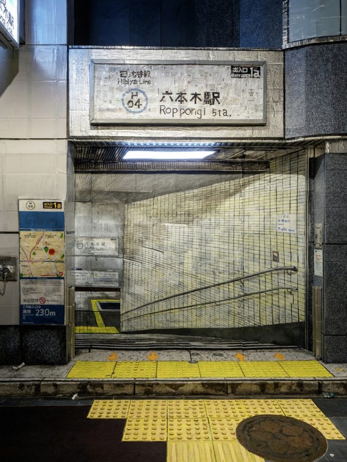 Art Duo Recreates Street Scenes of Tokyo Entirely from Cardboard